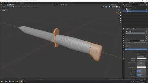 Blender to UE4, Creating a knife: Part 2: "Unwrapping and Vertex Painting"