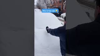 SNOW PEE PRANK ❄️😂 #shorts