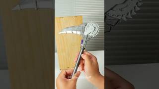 DIY Battle Scythe! Craft a Legendary Paper Weapon (Water Blade) #shorts #DIY #Crafts #Satisfying