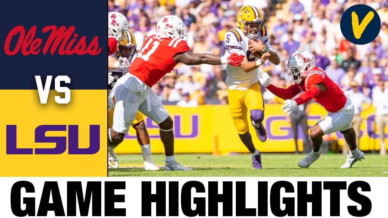 7 Ole Miss vs LSU 2022 College Football Highlights YouTube