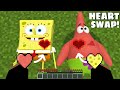 What if I SWAP THE HEART OF SPONGEBOB AND PATRICK in Minecraft - Gameplay - Coffin Meme