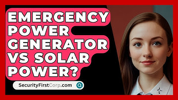Emergency Power Generator Vs Solar Power? - SecurityFirstCorp.com