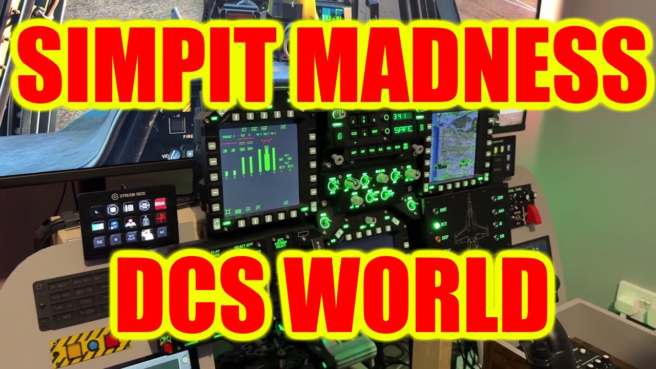 DCS World - Home 'Sim-Cockpit' - FA/18 Hornet and AH64D Apache - YouTube