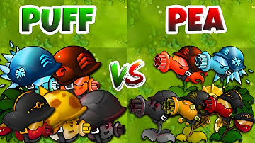 PVZ Fusion 3.1 Challenge - Team PUFF vs PEA Plants Fusion vs Obsidian Gargantuar - Who Will Win?