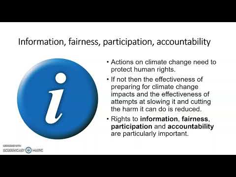 Climate change: a matter of human rights
