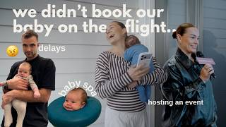 Traveling with a new born First time flying weekend away hosting an event