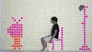 Stop motion en post it semaine de l'animation 2010