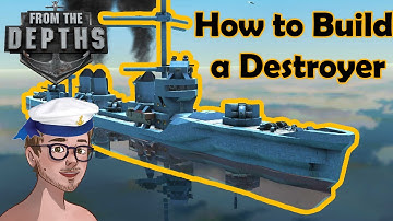 BULDING A POWERFULL DESTROYER!! | From the Depths | Gameplay/Tutorial