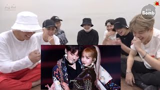 BTS REACTION TO LIZKOOK(JUNGKOOK &LISA) SWEET MOMENTS 💕💕