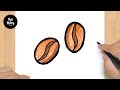 #727 How to Draw a Coffee Beans - Easy Drawing Tutorial