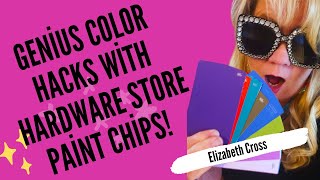 Episode 6  Genius Color Hack with Hardware Store Paint Chips! Tutorial
