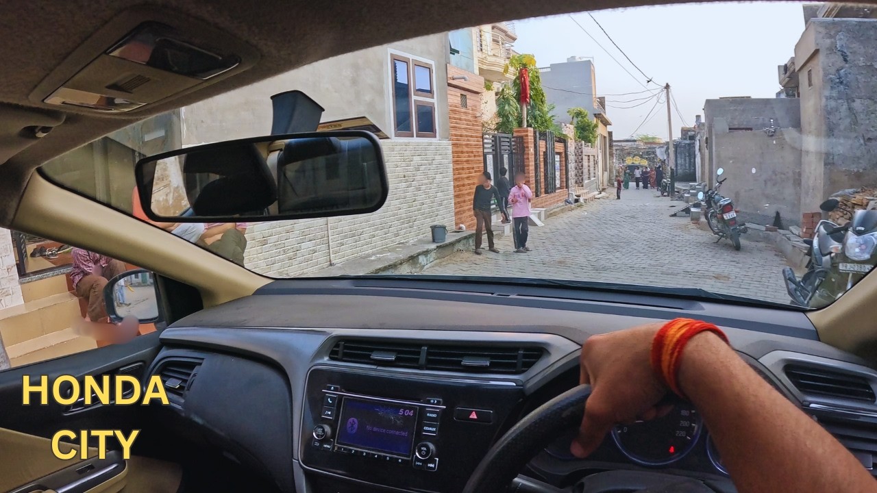 2015 Driving Honda City IN Narrow Roads! POV drive 4K