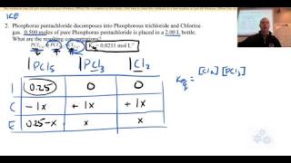 Chemistry 30 Ice Chart Practice Question