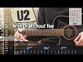 U2 - With Or Without You | acoustic guitar lesson