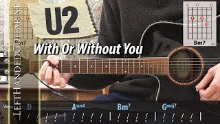 U2 - With Or Without You | acoustic guitar lesson