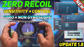 New Update 1.8.0 !! Best Sensitivity CODE+ Control Setting PUBG Mobile | BGMI After Update 1.8.0
