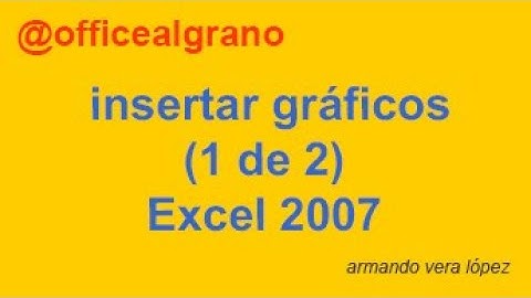 Excel 2007, insertar gráficos 1