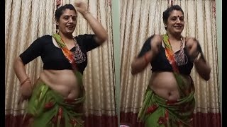 Deep Navel Hot Dance Nepali Aunty
