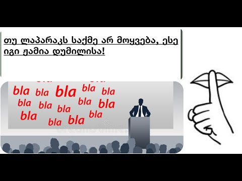 თუ ლაპარაკს საქმე არ მოყვება, ესე იგი ჟამია დუმილისა.