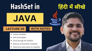 HashSet in Java (Hindi) | Built-in HashSet Methods | Java Tutorial for Beginners | Amit Thinks