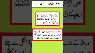 Surah Al Furqan Ayat 63 Quran