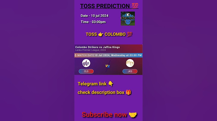 Colombo Strikers vs Jaffna kings toss prediction| today toss prediction 😍| Lanka premier league 2024