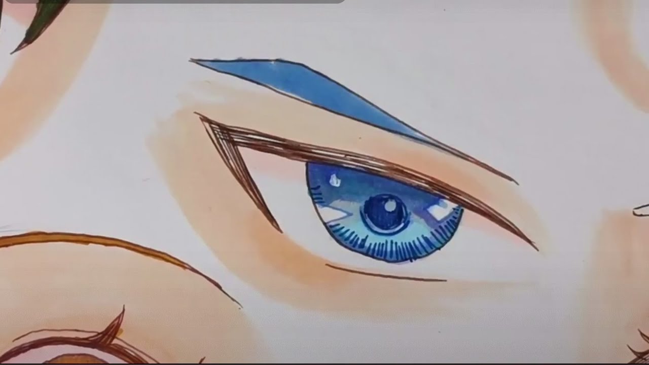 Anime Eyes and Lips Drawing and Coloring YouTube