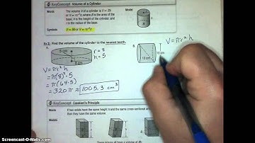 Lesson 12.4 Volume of Prisms and Cylinders Video Notes