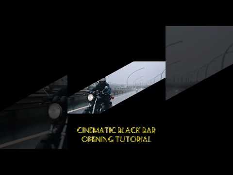 Cinematic Black Bar Opening On Vn App PIXONOVA Shorts Short 
