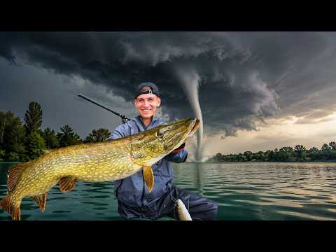 We've Never Fished in a Storm Like This! Pike Fishing During a Thunderstorm