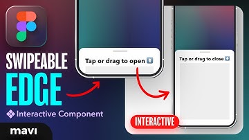 SWIPEABLE EDGE (DRAWER) in Figma – Tutorial