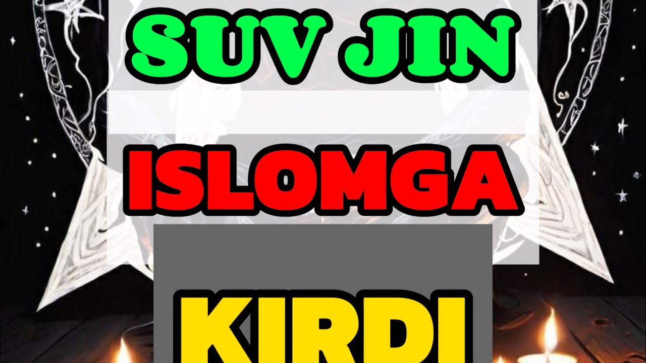 Suv jini islomga kirdi.Domla kechirishini iltimos qildi