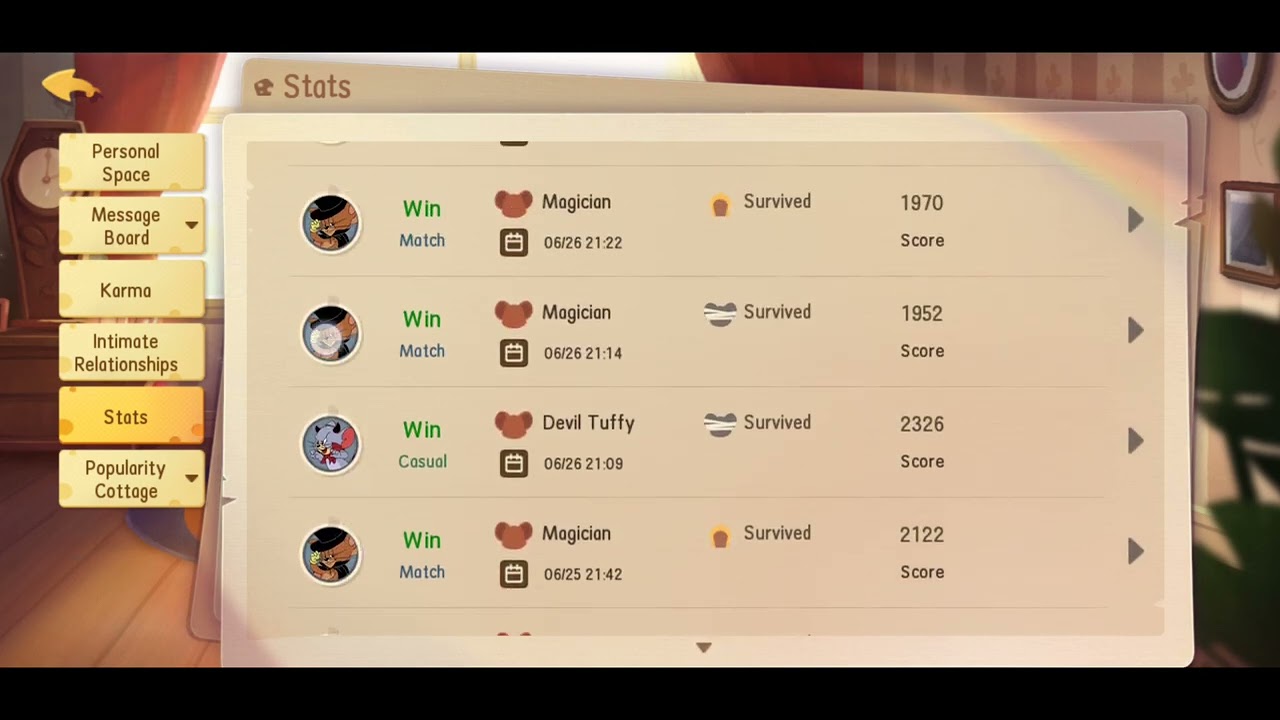 kenang kenangan winner tom & jerry chase seseon 12 server asea