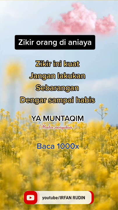 zikir orang di teraniaya