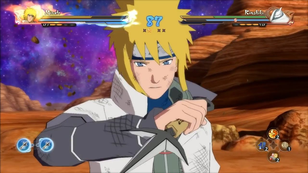 MINATO (YELLOW FLASH) GODSPEED LEVEL | Naruto ultimate ninja strom 4
