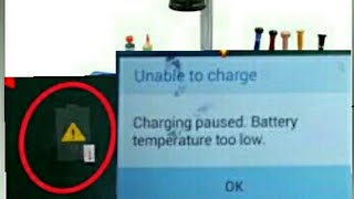#Samsung j2 pro & j3,j5,j7  #charging pushed battery tamperature too low & high solution