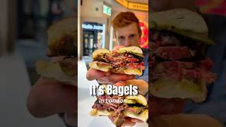 New York Pastrami Bagel in London! - It‘s Bagels in London #food #viral