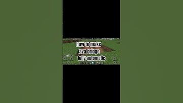 How to Make a Fully Automatic Minecraft Lava Bridge #Shorts
