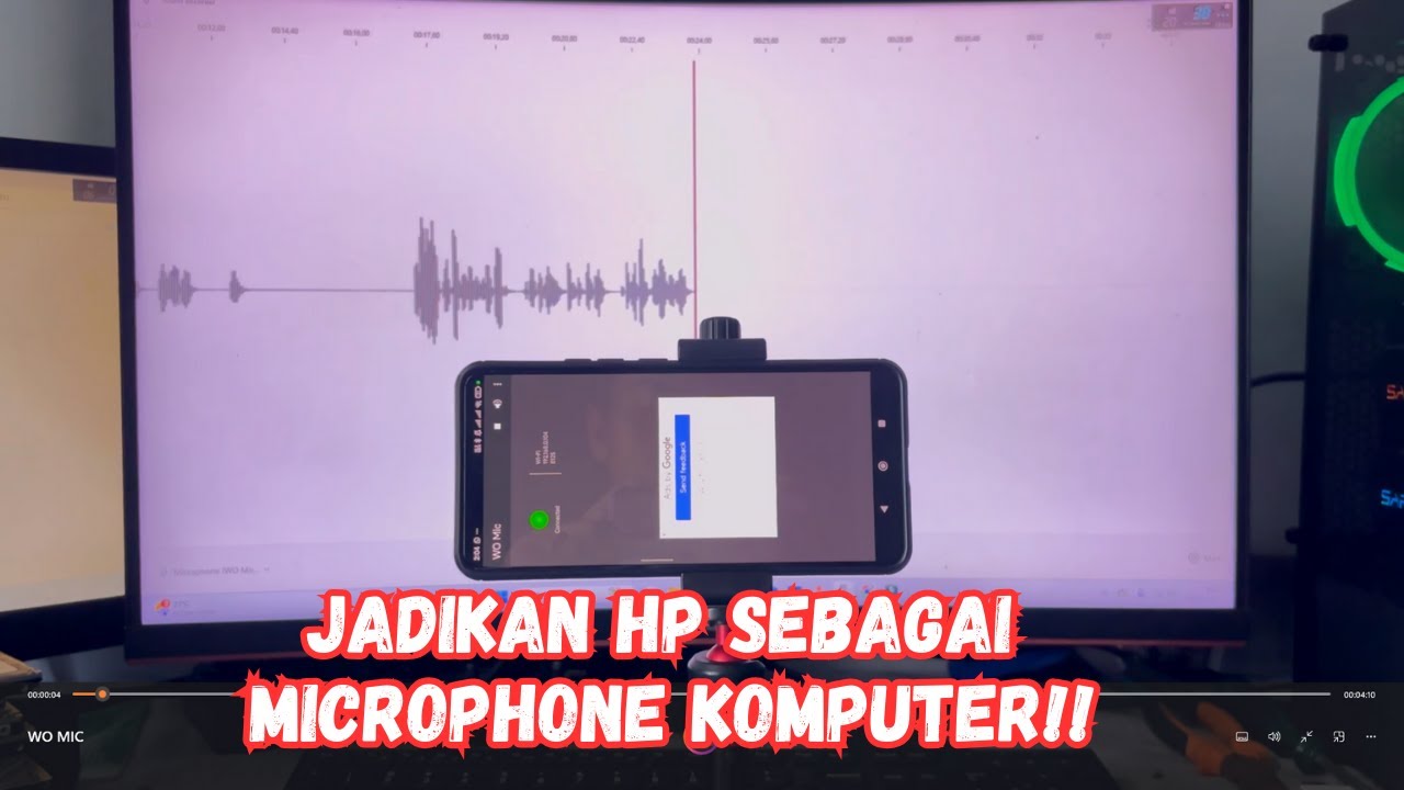 Cara Membuat HP menjadi Microphone Komputer | Rekam Suara dengan Mic Smartphone WO Mic