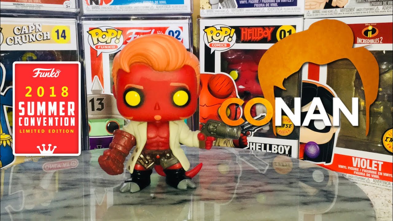 HELLBOY CONAN O BRIEN SDCC POP VINYL 2018