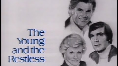 Opening Of "The Young And The Restless" 1978 - Y&R