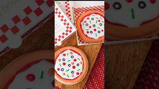 North Pole Pizza Box from Miss Cookie Packaging #cookiedecorating #royalicing #christmas