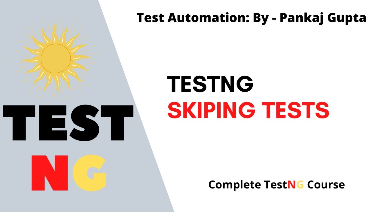 14 Skipping the Test Cases Using TestNg - YouTube
