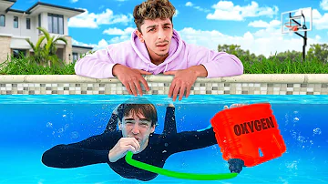 Hiding Underwater to CHEAT in Hide & Seek **NEW HOUSE**