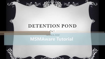 Detention Pond using Rational Method (MSMA2000) in MSMA Manual Saliran Mesra Alam Malaysia by JPS