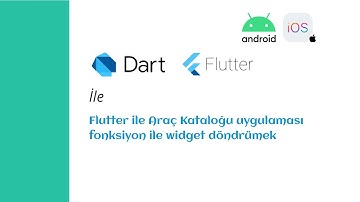 flutter ile sınıf tanımlamak ve kullanmak fonksiyon ile widget oluşturmak