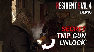 RE 4 Remake Demo | TMP Gun Secret Unlock