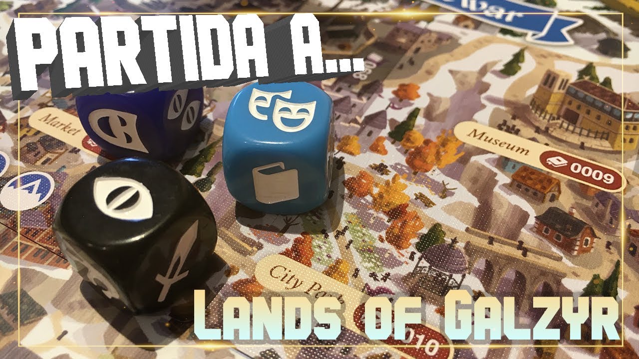 Partida a Lands of Galzyr Juego de Mesa en Solitario Cómo Jugar