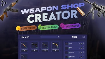 [ESX]/[QB] Weapon Shops Creator - Player Owned - Crafting Menu