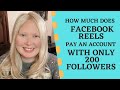 Facebook Reels Bonus - How Much I’ve Made With ONLY 200 Followers